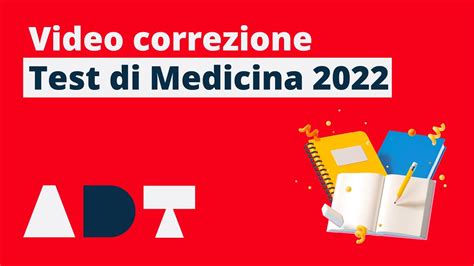 correzione test medicina 2022